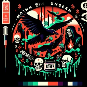 Design a circular digital art ,hyper realistic ,mascot logo type...