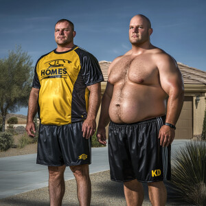 A fantasy morph timeline of a midlife father and his teenage son...