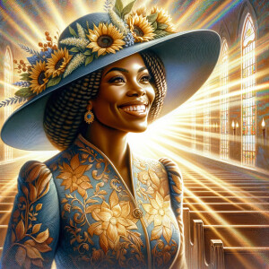 create a realistic airbrushed illustration of an African America...