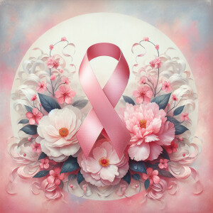 Create a powerful and heartfelt image for Breast Cancer Awarenes...