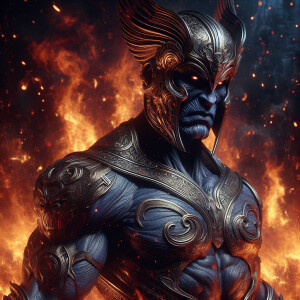 En sabah nur from the x-men comics, hyperdetailed,best quality H...