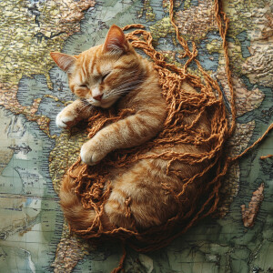 Create a realistic cat map string