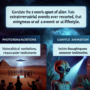 Explore the spine-chilling world of extraterrestrial encounters...