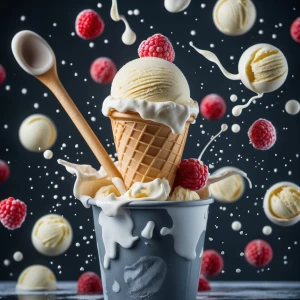 Throwing away my vanilla ice cream in the trash