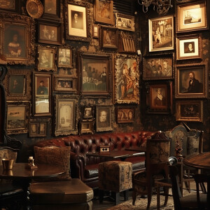 The scene exudes a sense of warmth and comfort, with a backdrop...