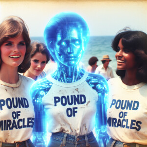 Film photograph from the early seventies of three beautiful 24-y...