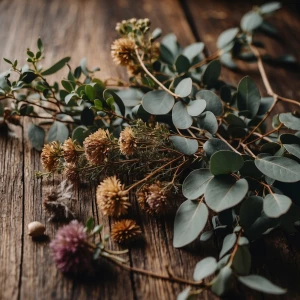 Dry flower like eucalyptus and other varieties make arrangements...