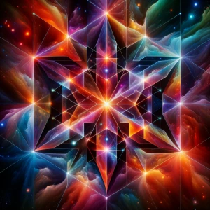 A 15-dimensional star, with each dimension represented by a uniq...