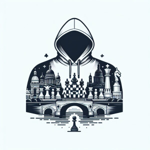 Логотип для худи  связывающий город Элиста  и Санкт-Петербург