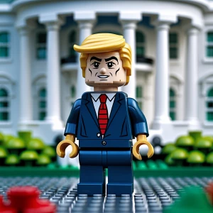 Lego Trump in white house
