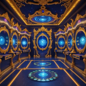 In a dazzlingly immersive HDR photograph, an opulent VR escape r...
