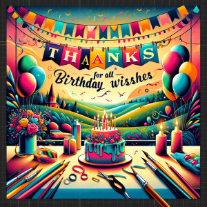 Create a visually stunning image conveying gratitude for all the...