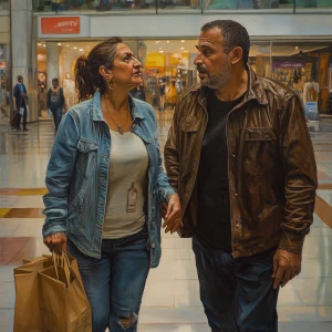 Realism,sharp art.mall of new york where a 54 year old kashmiri...