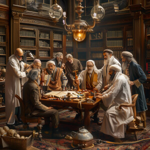 Generate 15 doctors in antique world