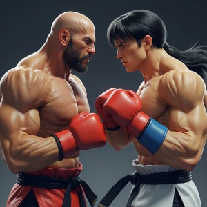 Chuck Norris vs Blanka, street fighter II