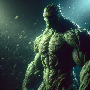 "Hulk"created in the style of Yautja's (Hunter Predator),ultra-d...