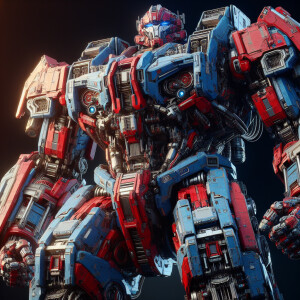 Optimus prime (  from the transformers cartoon),8k resolution, H...