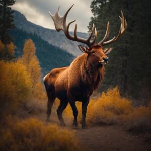 Design an image of a mythical creature known as the Colorado Bea...