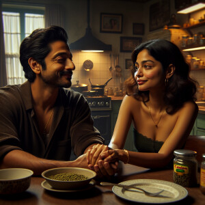 "Create a scene depicting the tenth frame. Show the kitchen inte...