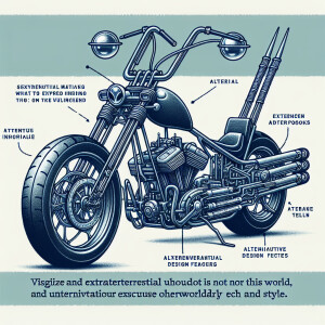 An alien chopper with long forks