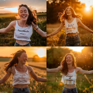 Beautiful slender brunette 26-year-old woman with light freckles...