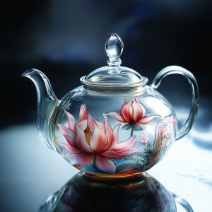 设计一款玻璃茶壶和养颜