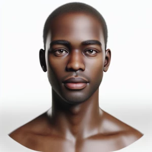A darkskinned Man - Clean Face & Modest Face - Region: African A...