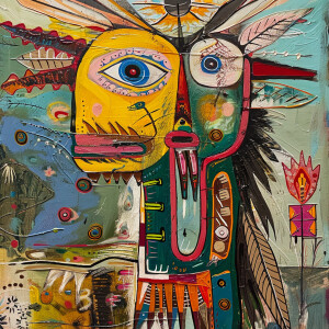 Examine the impact of Native American art on the movement, focus...