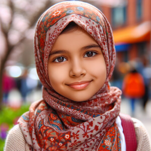 Muslim girl in hijab