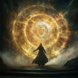 Chronicle the awakening of ancient magic by a chosen one, showin...