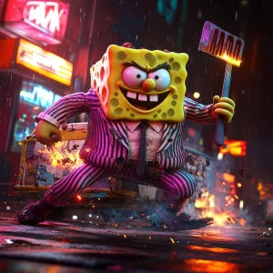 "SpongeBob SquarePants reimagined as a fearless underground stre...