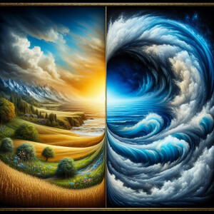 A battle within myself,  8k resolution, HDR, masterpiece, ultra-...