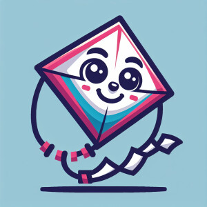 A CUTE KITE WITH FACE