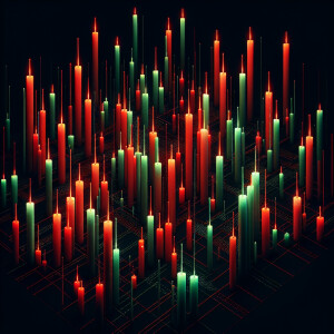 Create a visually striking image featuring a pitch black backgro...