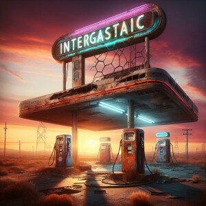 spaces gas station with the exact spelling name Intergasactic