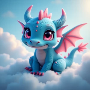 photorealistic sweet beautiful whimsical  soft blue fuzzy fluffy...