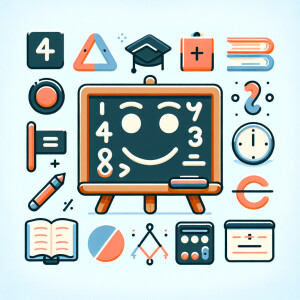 create a logo for mathematics teacher, no text