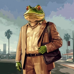 fwog meme in GTA style