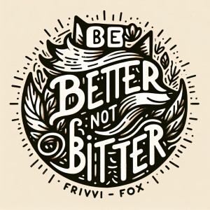 Logo that says "Be Better - Not Bitter". Banner that says "Frivv...