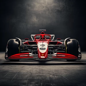 Create a modern, streamlined Formula One race car design emphasi...