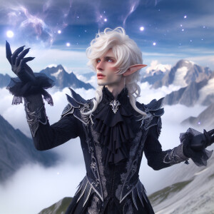 Caranthir-Ar-Fieniel from the Witcher uses magic to alter the st...