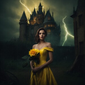and eerie reinterpretation of Belle from Disney’s “Beauty and th...