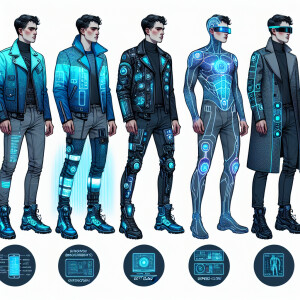 Cyberpunk male outfits