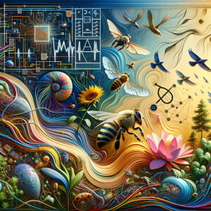 The golden ratio, Minimalist art Circuit, boards, circuitry, diagrams Cellular structures, DNA, circuit boards, colorful wires,  asian and Egyptian  graffiti, lie detector graphs, cardio, printout , branches infinity sign, cave, Art, handprints, distant birds flying, flowering vines, abstract gestural painting, dna