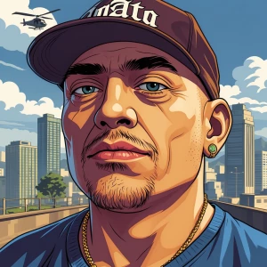 nigga PEPE meme, art IN GTA style