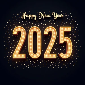 "Happy New Year" words
"2025"