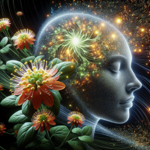 Generate a 3D ultra high-resolution image of an Ashwagandha plan...