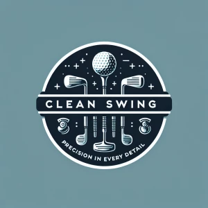 Create a sophisticated logo for "Clean Swing," offering golf club cleaning, buffering, polishing, and refinishing services. The design should embody a sleek, minimalist aesthetic, avoiding cliché and typical golf imagery. Feature the tagline "Precision in every detail" in a contemporary, readable typeface. Ensure the logo emanates a premium sporting goods feel, similar to brands like Nike, Adidas, Callaway, and Reebok, with an emphasis on simplicity, use of space, and a maximum of three colors or elements, adhering to modern logo design principles. Avoid cartoonish graphics or overly complex visuals.