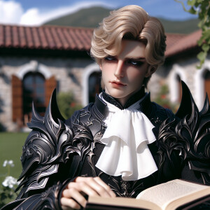 Caranthir-Ar-Fieniel from the Witcher. Black eldritch armor. Pal...