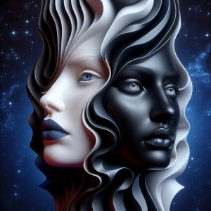 Modern Abstract inspired by the style of Magritte, De Chirico an...